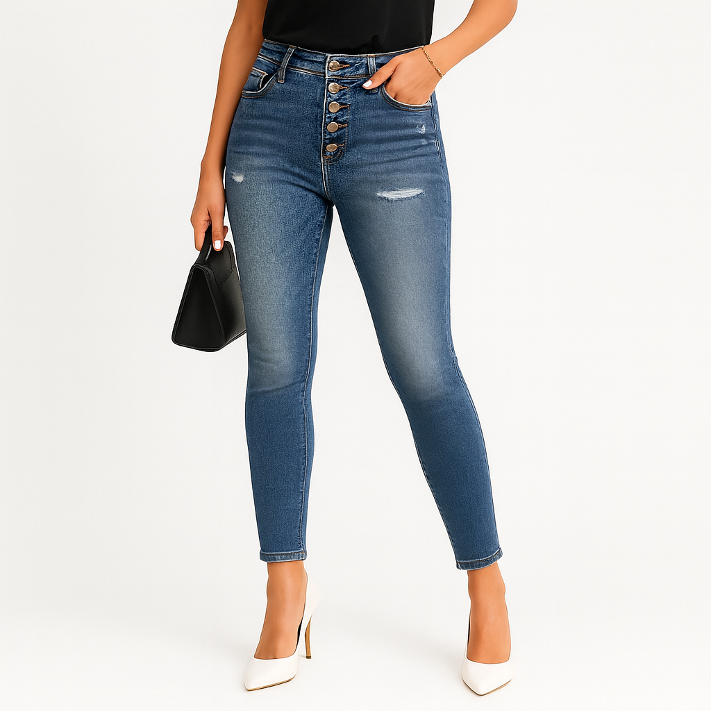 Slim fit ripped jeans